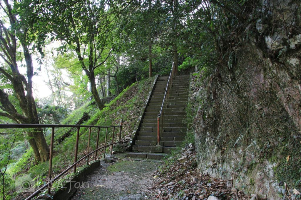 佐賀・清水の滝 階段ルートの様子