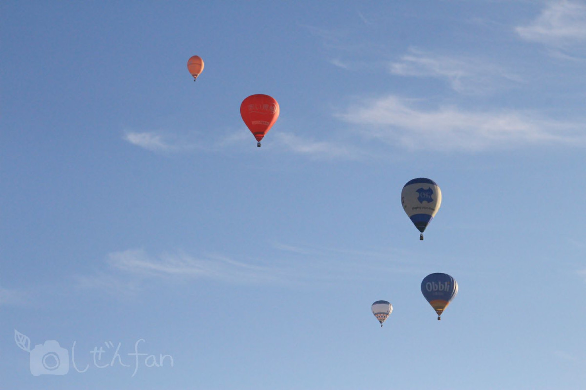 佐賀バルーンフェスタ 青空に浮かぶバルーンたち