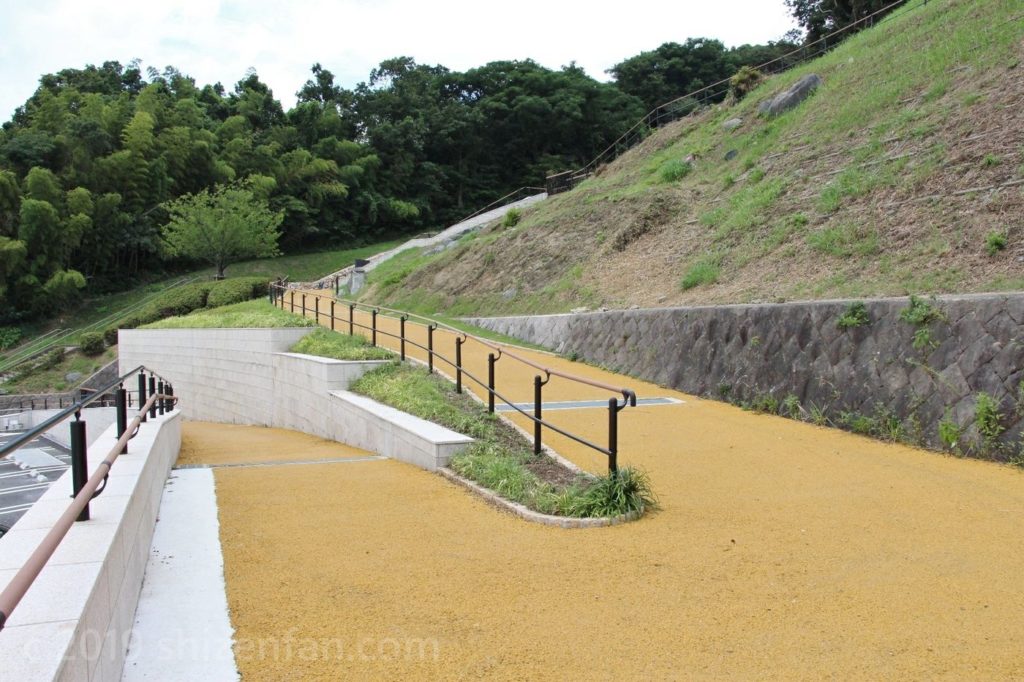 志賀島金印公園のバリアフリースロープ