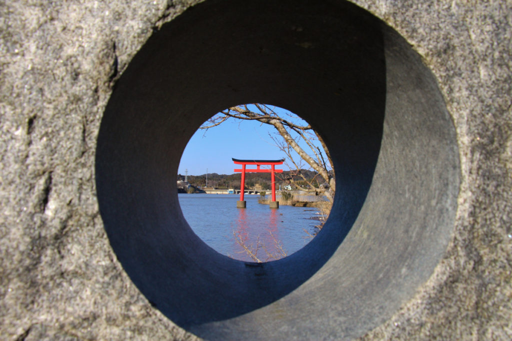 亀山水天宮の鳥居