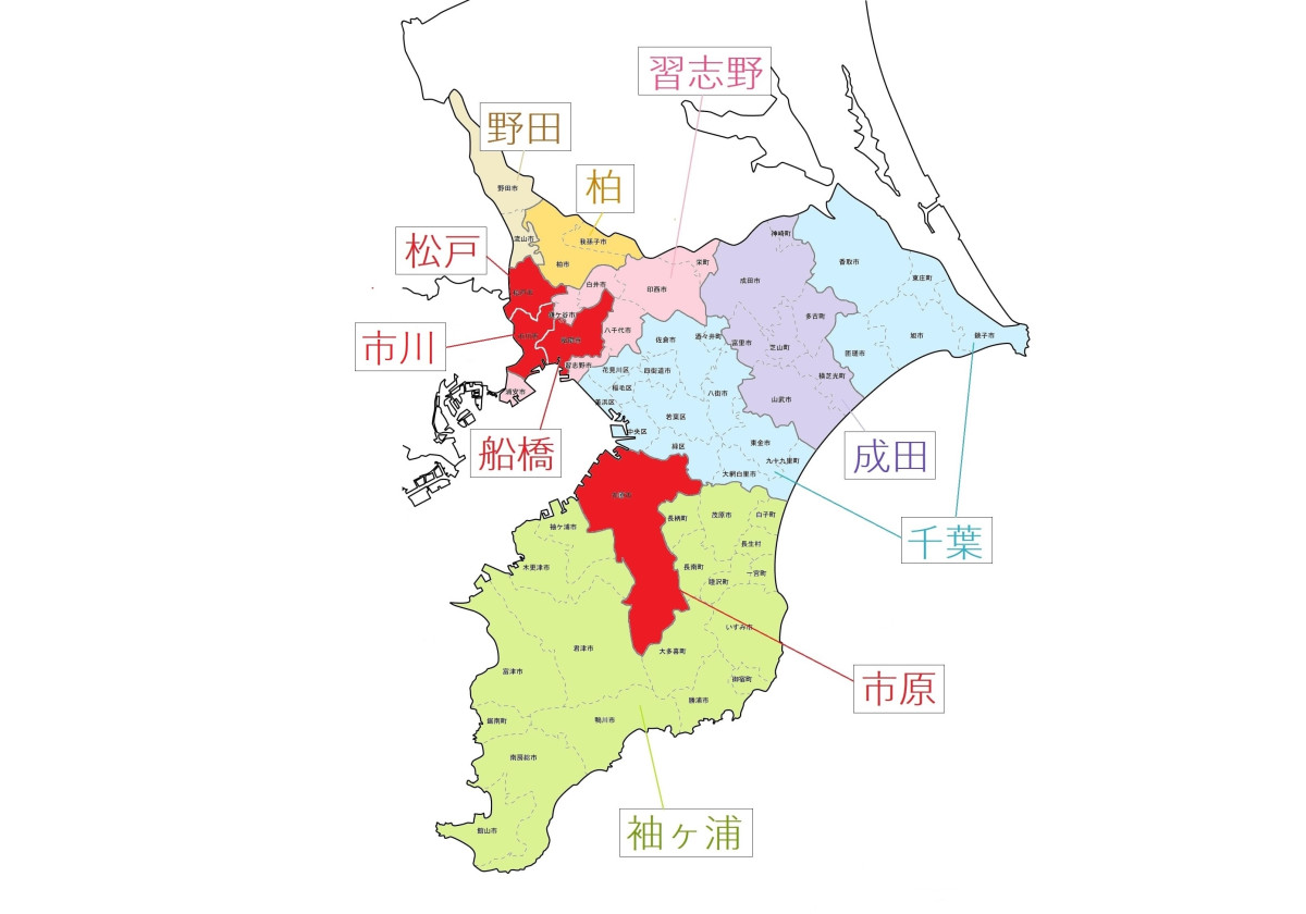千葉県のナンバープレート区分2020