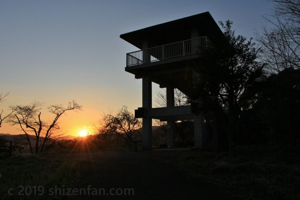 佐賀県小城市 千葉公園展望台と夕日