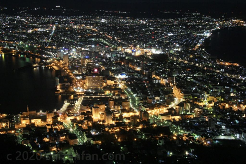 函館山からの夜景（市街地 寄り）